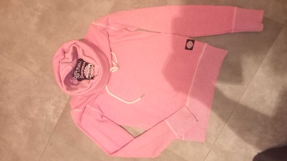 Bluza Superdry 36 S różowa oryginalna sportowa oryginal