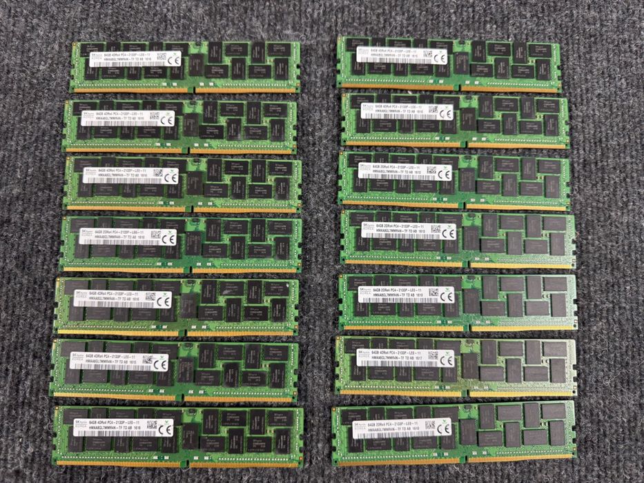 Серверна оперативна пам'ять SKhynix 64gb DDR4 pc4-2133 LRdimm ecc