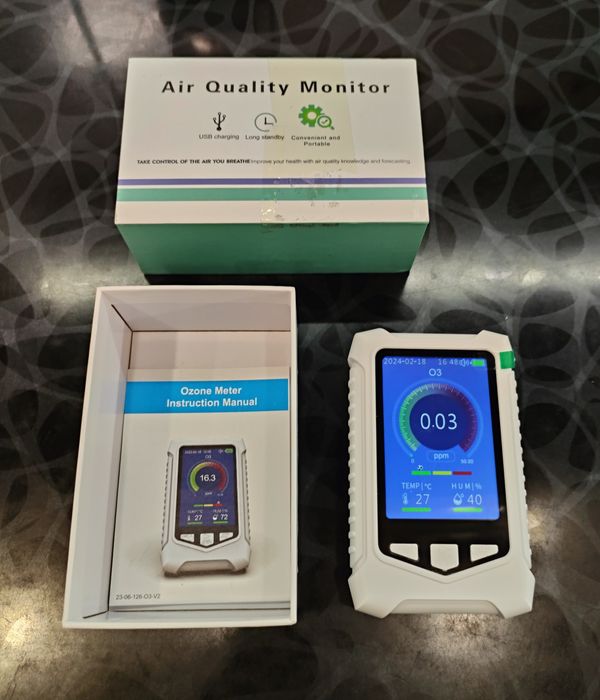 Озонометр Jeffergarden портативний монітор якості повітря, температури