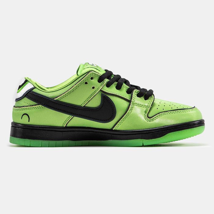 Кросівки Nike SB Dunk Low x Powerpuff Girls Buttercup | Кроссовки Найк чоловічі жіночі
