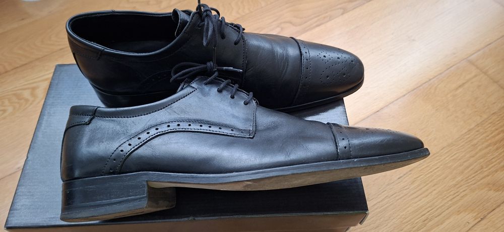 Sapatos Pretos Homem Tam 42 Suits Inc