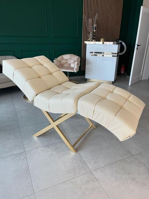 łóżko kosmetyczne, Lezanka do rzęs, Łóżko anatomiczne. Fotel kosmetycz