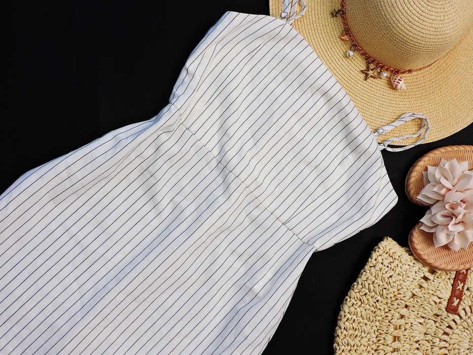 Pull & Bear Sukienka ramiączka paski M