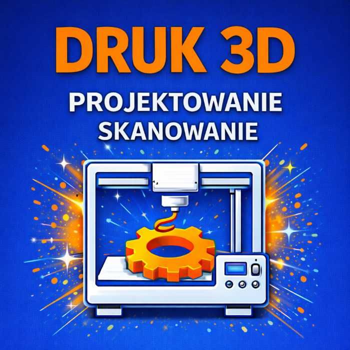 Druk 3D • Projektowanie • Dorabianie części | do 400×400×400 mm