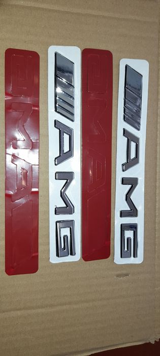 Emblemas AMG Para a Mala Com Aplique 3M Profissional Incluídos NOVOS