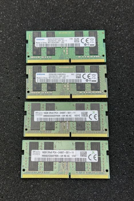 Оперативна пам’ять DDR4 SO-DIMM 16GB/32GB Samsung, SK Hynix, Crucial для ноутбуків