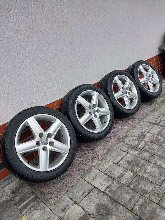Felgi 17 AUDI 5x112 et45 7,5x17 opony letnie 235/45 r17 ładny stan