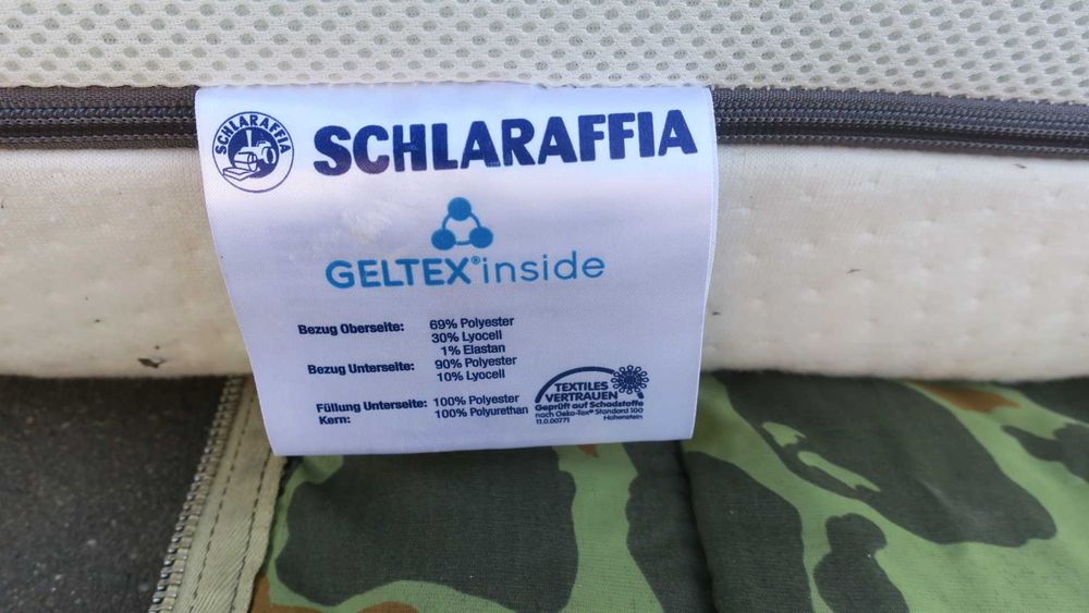 Materac 90x200cm Schlaraffia GELTEX INSIDE