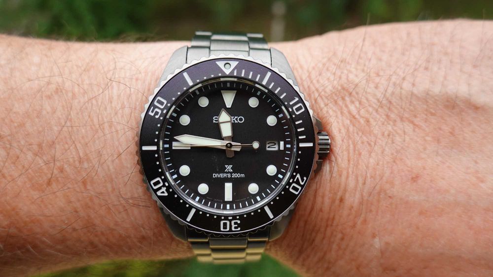 Zegarek SEIKO PROSPEX SOLAR DIVER All Black - męski - jak nowy - gwarancja do 03.2028