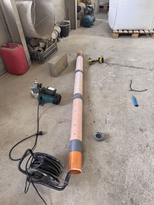 Reczne wiercenie studni fi 110 z filtrem
