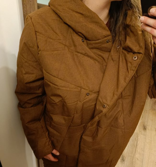 Kurtka pikowana 44 2XL brązowy