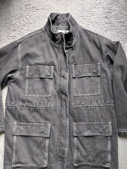 Kurtka jeansowa Pull & Bear L ocieplana