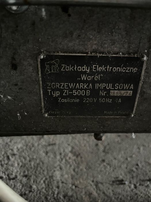Zgrzewarka impulsowa WAREL ZI-500B