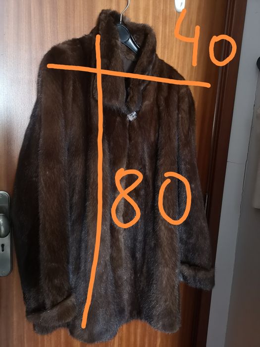 Casaco curto de vison. Kopenhagen.