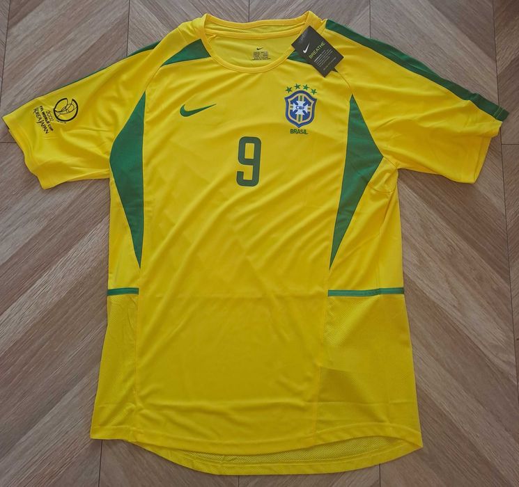 Koszulka Brazylia , nowa, Nike, Retro MŚ 2002 #9 Ronaldo