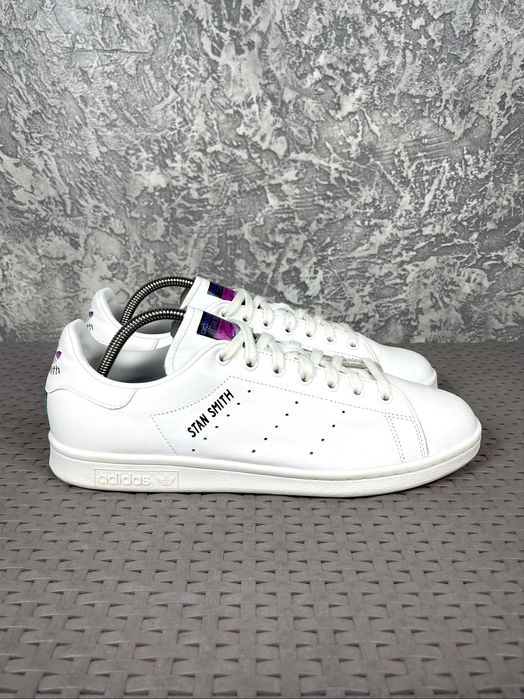 Adidas stan smith кроссовки кеды 45 размер кожаные белые оригинал