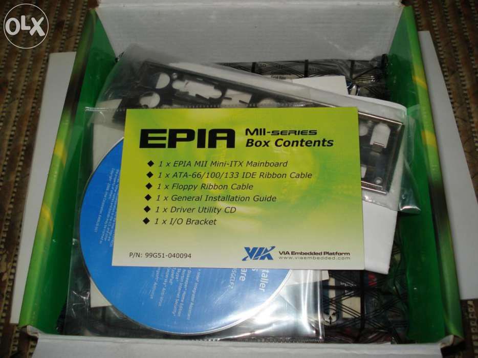 Motherboard VIA Epia Mini-ITX MII 1200 MHz64297959776515121