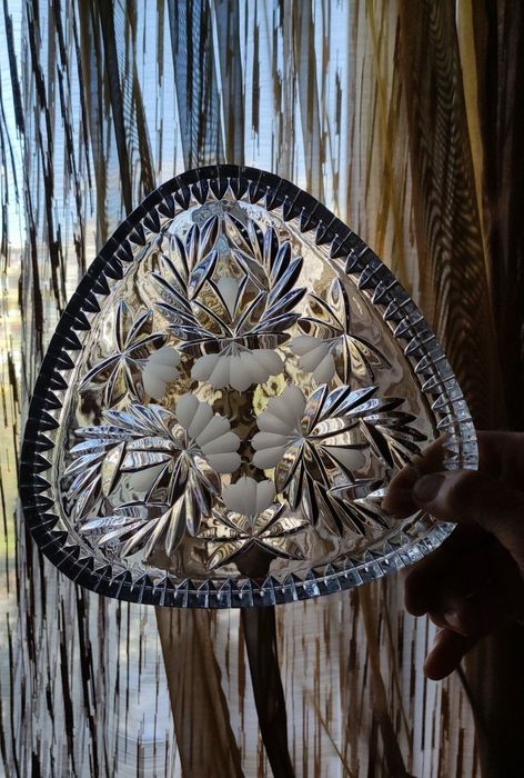 Ваза салатник блюдо хрусталь кришталь старинное стекло Мальцов подарок