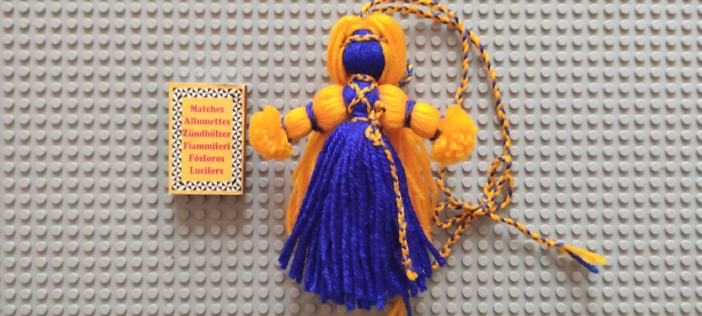 Мотанка з ниток, Лялька, Сувенір, Подарунок, Оберіг