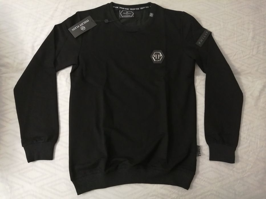 NOWA męska bluza Philipp Plein bluzka klasyk PP czarna L