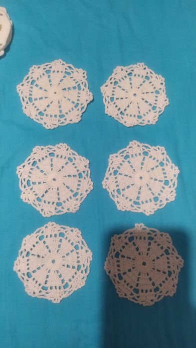 Підставки під гаряче   подставки под чашки підставки сніжинки гачком