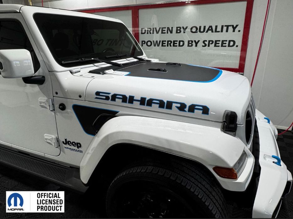 Mopar наклейка капота jeep wrangler jl sahara 4xe