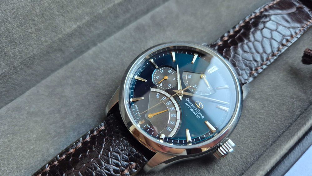 Orient Star Retrograde - Wysoki model - Pełen zestaw - Automat !!!