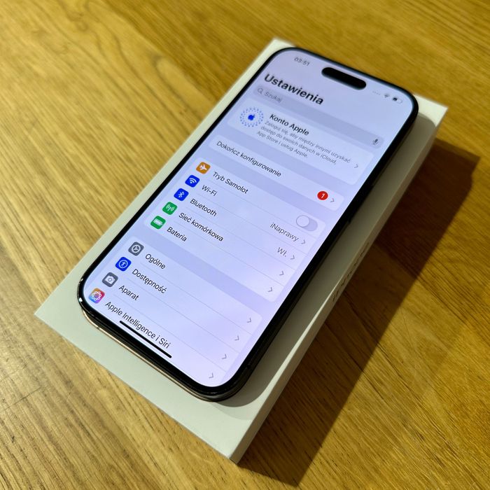  Apple iPhone 15 Pro 128GB Black Titanium Bat. 100% Gwar. ROK Ideał