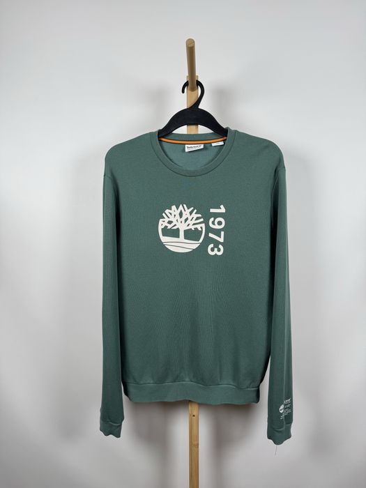 Timberland męska zielona bluza bez kaptura klasyczna M