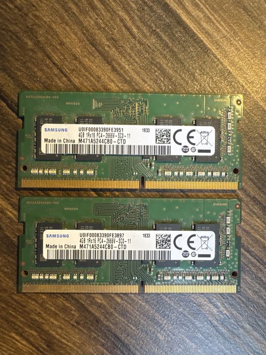 Pamięć RAM DDR4 Samsung M471A5244CB0-CTD 8GB (2x4GB)