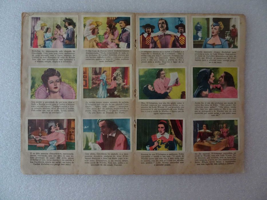 Caderneta de cromos completa Os Três Mosqueteiros