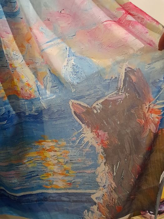 Шикарна яскрава шаля шарф палантин