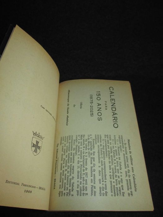 Livro Almanaque de Santo António 1970