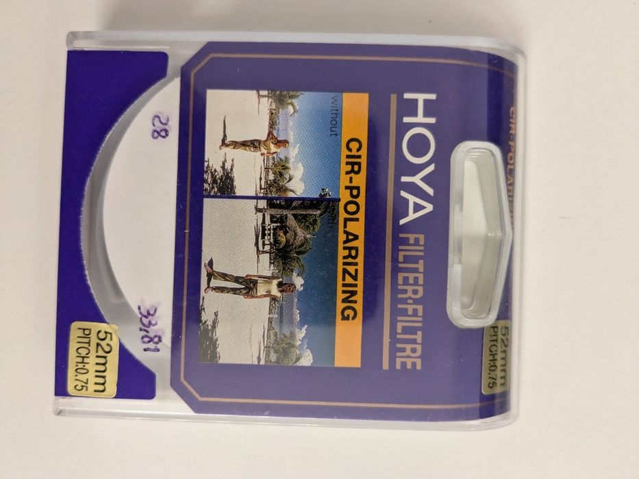 Filtro polarizador hoya 52mm