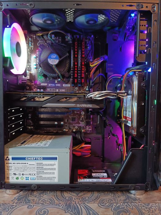 Игровой ПК на i5 + монитор+акустика+клава+мышь+коврик