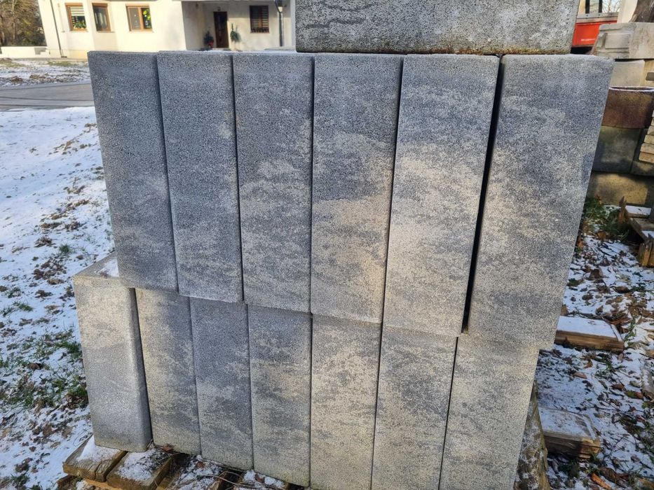 Palisada betonowa obrzeże betonowe 40cm NOVATOR 12x20x40