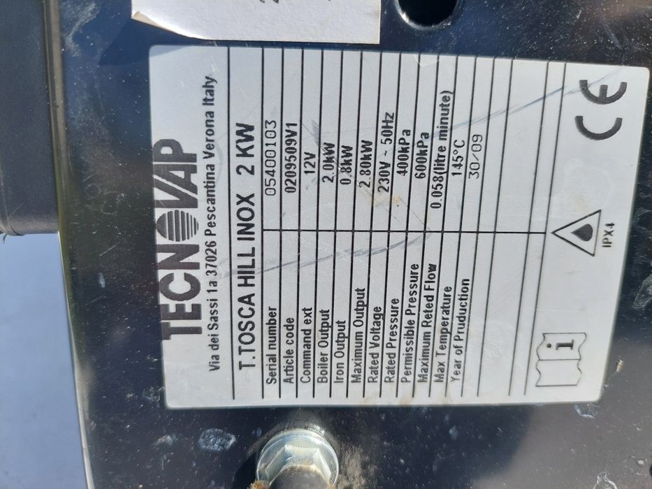 Profesjonalna parownica tecno vap thermostar