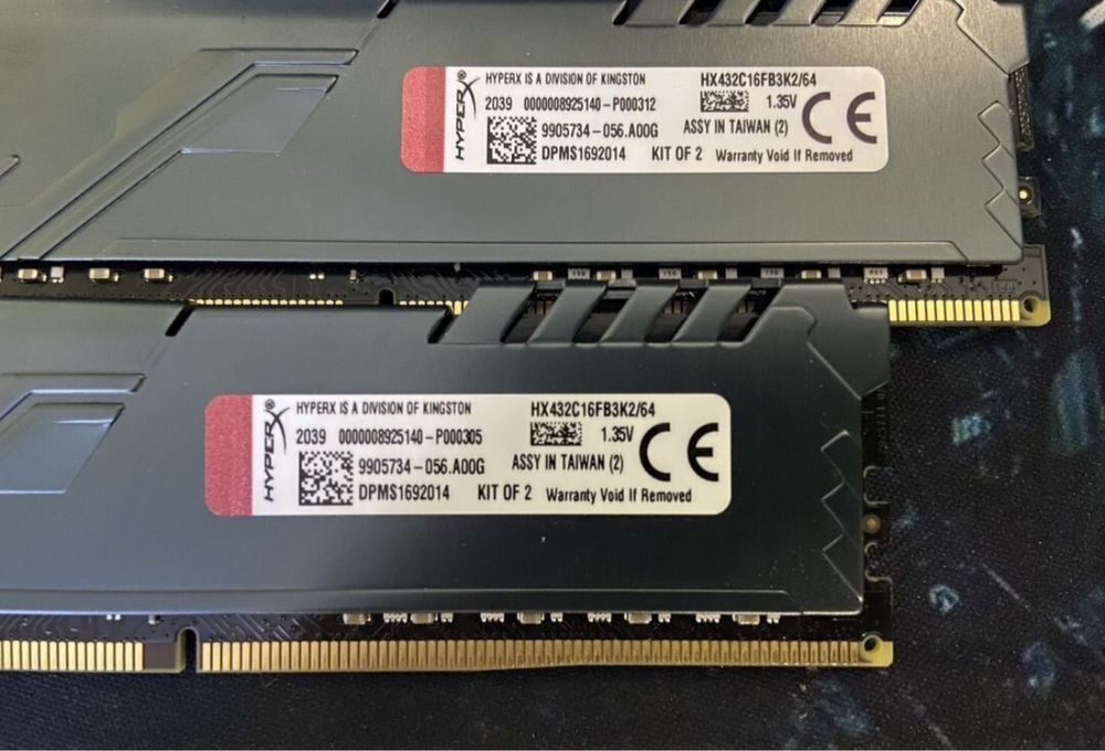 Ddr4 64gb оперативна памʼять Hyperx fury