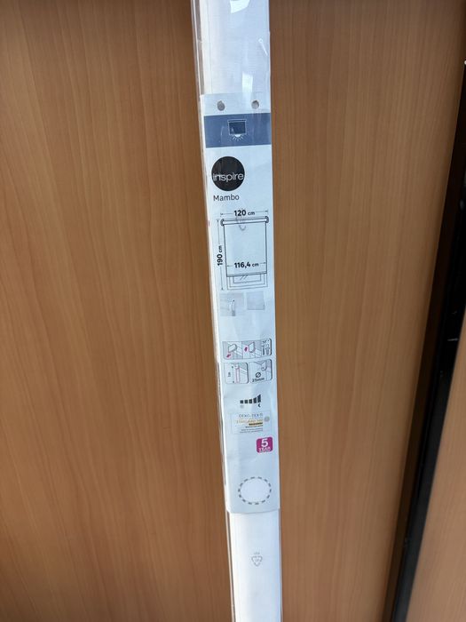 Estore de rolo blackout 120x190cm
