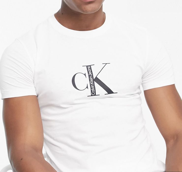 Мужские футболки Calvin Klein Jeans Ck Кельвин кляйн унисекс черная ...