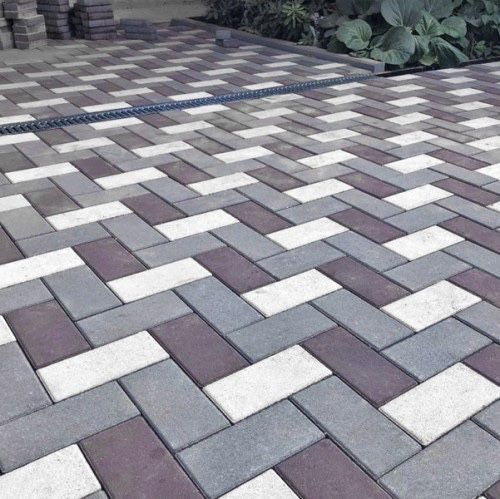 Плитка тротуарная. Бордюр . Водосток. Укладка