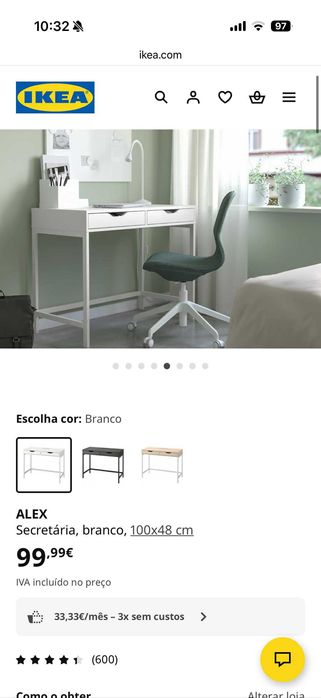 Secretária Alex IKEA