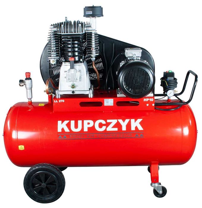 Kompresor Tłokowy Olejowy Sprężarka 1400 L/min 270 L 7,5kw Dostawa 0zł