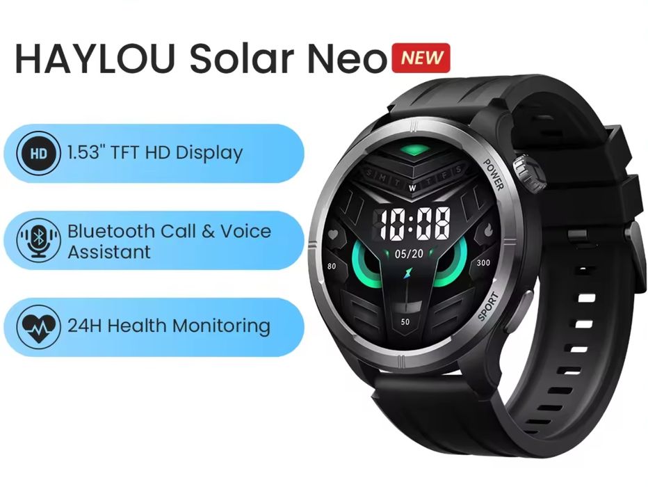 Смарт годинник Haylou Solar Neo часи 2ремішки