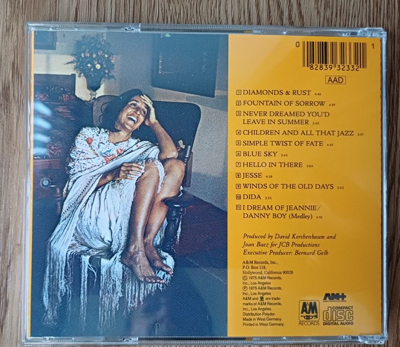 Cd Joan Baez Diamonds & Rust