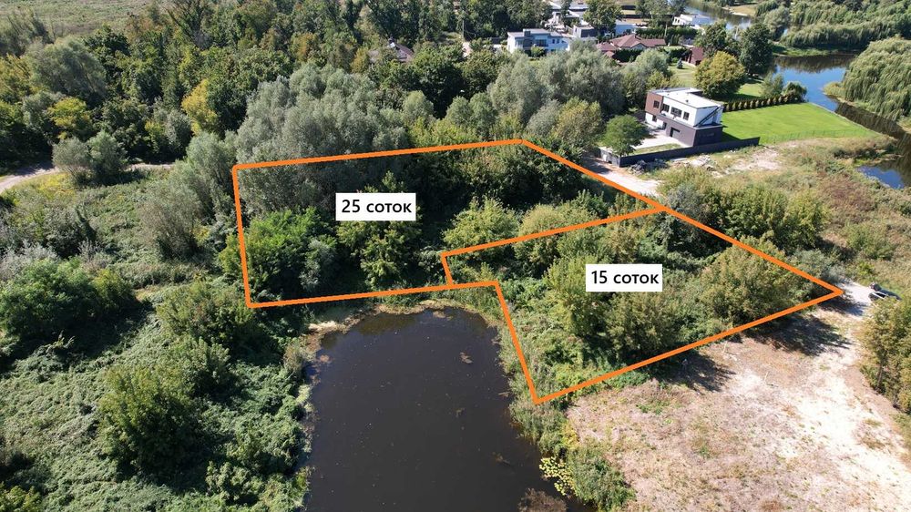 Ділянка 25 соток у котеджному містечку “Azimut River Club” річка, парк