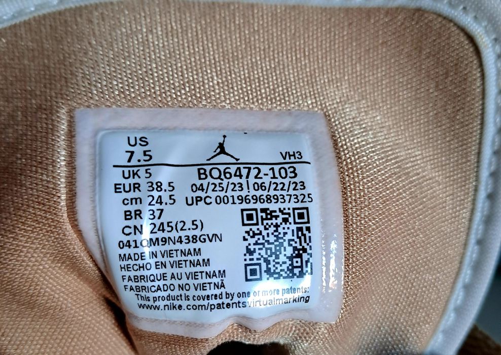 Nike Air Jordan Bege - baixa de preço