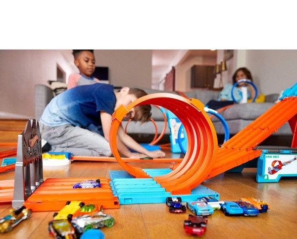 Автомобільний трек Хот Вілс Величезна Коробка Екстремальні Перегони Hot Wheels Track Builder System Race Crate Мattel
