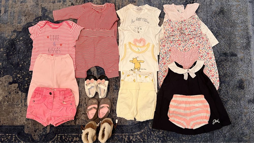 Вещи для девочки 3-6 мес в отличном состоянии