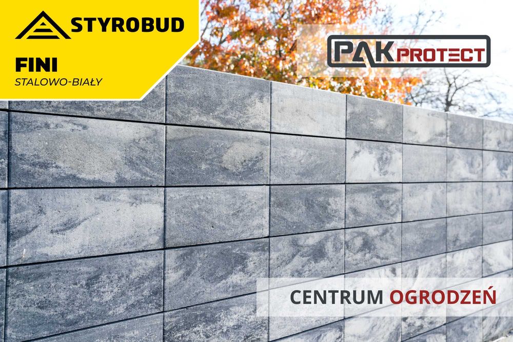 Pustak bloczek ogrodzeniowy FINI Ogrodzenie nowoczesne Modułowe